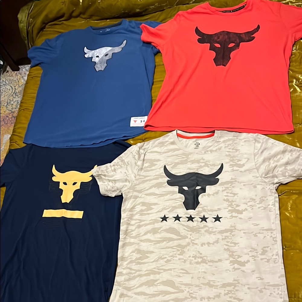 Under Armour Project Rock workout T shirt lot